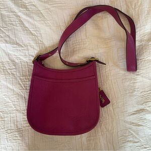Coach 1941 Fuchsia Emery 21 Glovetanned Pebble Leather Crossbody Bag
